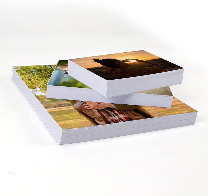 ZBEIVAN Photo Paper 4x6, 5x7, 8x10 inch, Glossy Photo Papers 150 Sheets, Inkjet Printer Photo Paper for Dye Ink, 200 GSM (50 Sheets of each size 4x6, 5x7, 8x10) - Image 3